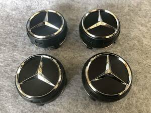 メルセデス・ベンツ BENZ ホイールキャップ ホイール ハブキャップ センター キャップ保護 防塵 4個セット 外径75mm 48番