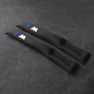 BMW ///M シートコンソール サイドクッション 車用 隙間クッション 小物落下防止 スエード素材 2本セット ブラック