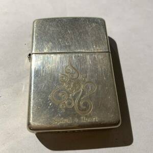 ZIPPO Spiral + Heartジッポ ジッポー (管理番号D)