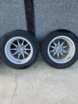 希少！軽量！ENKEI IB-CONCEPT 14インチ 5.5J +41 4H 100 4本 エンケイ（BBS SSR WORK RAYS O.Z. Racing ケーニッヒ）中古_画像6