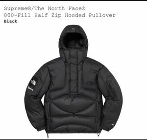 The North Face® 800-Fill Half Zip Hooded Pullover （Black） 22fw