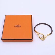 HERMES エルメス ジャンボ ブレスレット ブラウン×ゴールド ゴールド色金具【いおき質店】_画像5