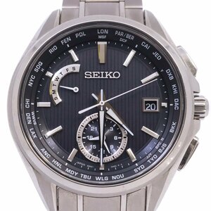 Seiko Seiko Brit of Light Expert Solar Radio Men's Watch Titanium Black Dial Saga287 / 8B63-0AV0