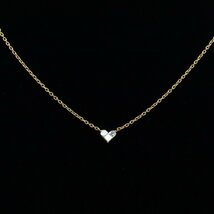 STAR JEWELRY スタージュエリー ミステリアスハート ネックレス K18YG/ダイヤモンド0.10ct【いおき質店】_画像8