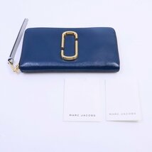 MARC JACOBS マークジェイコブス ラウンドファスナー 長財布 スナップショット ブラック×ネイビー系 M0014280【いおき質店】_画像10