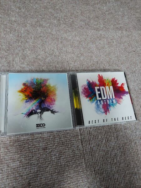 EDM　ANTHTMｰBEST　OF　THEBESTとZEDDトゥルーカラーズのクラブミュージックアルバム2枚セット