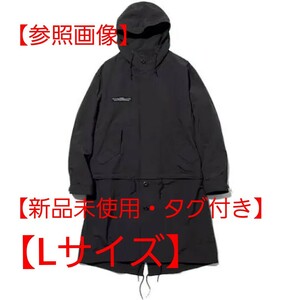 　【新品未使用・タグ付き】GU アンダーカバー2WAYオーバーサイズモッズコート　ブラック　 UNDERCOVER コラボ　Lサイズ　試着無し