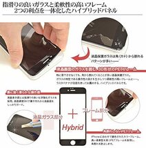 送料無料【未使用品】iPhone8 iPhone7 iPhoneSE3 iPhoneSE2(4.7インチ)○▲ガラスフィルム 光沢 ホワイトフレーム◆ソフトフレームタイプ_画像3