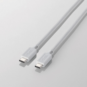 送料無料【訳あり・未使用品】エレコム USB-C ケーブル(Type-C to Type-C) 1m 白 for Mac■最大10Gbps■最大3A■USB3.1■タイプCケーブル