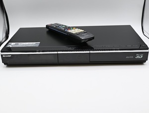 SHARP BD-HDW80 AQUOS 2011年製 ブルーレイディスクレコーダー 中古 リモコン付き　現状品　ジャンク品◆871