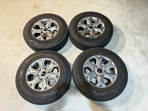 トヨタ ハイエース 195/80R15 107/105L LT DUNLOP WILD CRUISING WINTER MAXX スタッドレスアルミセット 中古 4本