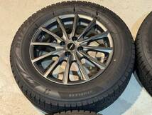 トヨタ ライズ等 195/65R16 BRIDGESTONE BLIZZAK VRX2 スタッドレスアルミセット 1シーズン使用 バリ山 中古 4本セット_画像2