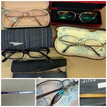 まとめ売り 大量 眼鏡 メガネ サングラス フレーム 老眼鏡 PLAYBOY・CHARMANT・YSL・HOYA・LANVIN 等 色々 まとめて ジャンク扱い 8kg_画像10