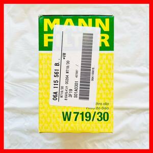 MANN FILTER AUDI アウディ VW フォルクスワーゲン オイルエレメント 00264 W719/30