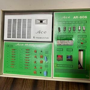 ラジオキット Ace 6石トランジスターラジオ AR-606 未組立て品 ジャンク品 の画像1