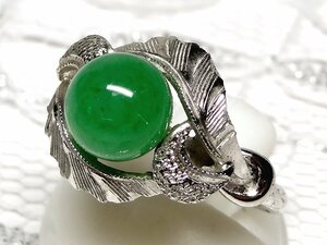 [ samurai ]SILVER silver jade .. style 10 number imite-shon ring ring 20+302