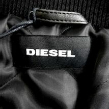 DIESEL ディーゼル 定価9.7万 L-KHARKOV 高耐久ナイロンツイル×カウレザー スタジャン ジャケット ブルゾン 00SW10 900 S ▲136▼bus9427a_画像7