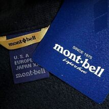 mont-bell モンベル 新品 保温フリース 高耐久リップストップ フルジップ フリースジャケット ブルゾン WUJF-601 BK 95/M ▲075▼bus1360b_画像7