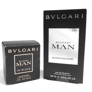 BVLGARI MAN BLACK COLOGNE ブラックコロン IN BLACK イン ブラック 香水 オードトワレ 新品 100ml 15ml残量不明 2個セット▲030▼bus033giの画像1