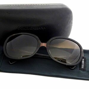 Dolce & Gabbana ドルチェ＆ガッバーナ ドルガバ 美品 イタリア製 ビッグシェイプ サングラス 眼鏡 アイウェア DG2127PD ▲040▼bus028gi