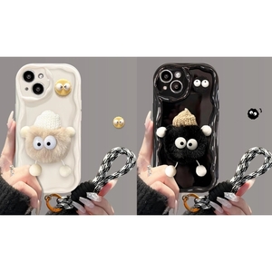 iPhone15 Pro用ケース iPhone15Pro保護ケース 立体的なかわいいキャラクターが特徴！女性向けの秋冬用毛糸製品で全面保護