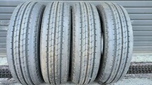 195/75R15 ダンロップSPLT50A タテ溝タイヤ 4本セット 22年製中古 バリ目_画像1