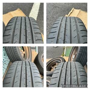 RAYS TE37 KCR 15インチ 5J +45 PCD100 4穴/ヨコハマBluEarth-GT 165/55R15 2021年製 4本セット #371-2の画像8