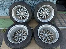 BBS RS731 RS735 17インチ 8J 9J +42 114.3 5穴/ダンロップエナセーブRV504 225/55R17 2016年製 4本セット #369-4_画像2