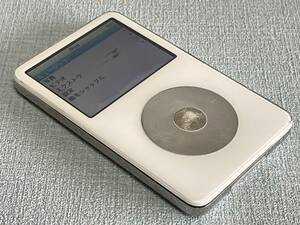 iPod classic 30GB 第5.5世代 ホワイト A1136 動作確認　難あり