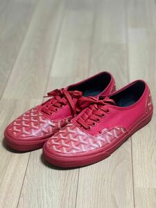 大幅値下げ中！極希少♪VANS ゴヤールコラボスニーカー　レッド　27.5cm