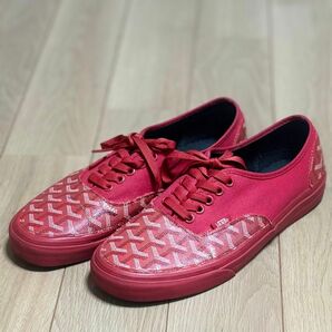 極希少♪VANS ゴヤールコラボスニーカー　レッド　27.5cm