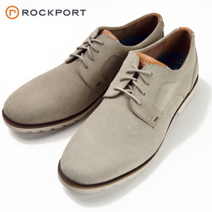 ■ロックポート ROCKPORT プレーントゥ《軽量・クッション》本革スエード プレーントゥ ウォーキング・カジュアル 26cm サンド