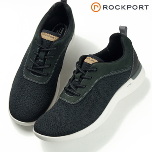 【未使用】ロックポート ROCKPORT《軽量・衝撃吸収》安定歩行トゥルーフレックス フライ メッシュ スニーカー 黒 25.5 ウォーキング