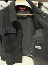 Supreme WOOLRICH Chore Coat L シュプリーム ウールリッチ コア チョア コート 美中古品 ブラック ボックスロゴ ジャケット_画像4