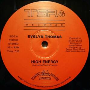 【12's Euro Beat Hi-ERG】Evelyn Thomas「High-Energy」US盤 シュリンク付！の画像3