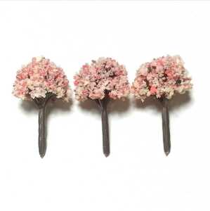 桜の木　３本　Nゲージ　木　ツリー　お花見　満開　ジオラマ　レイアウト　送料無料