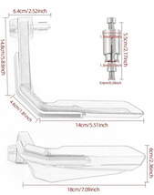 レバーガード ブレーキガード ナックルガード ハンドルガード 22㎜ 14mm～16mm 18mm～19mm 開口部のハンドル対応_画像3