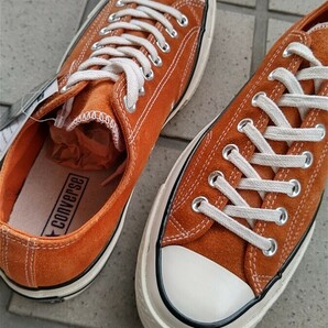 廃盤 新品 CT70 コンバース チャックテイラー スエード 27cm 8 1/2 orange bitter オレンジビターCONVERSE CHUCK TAILOR SUEDEの画像5