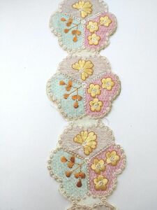 インド刺繍リボン　50cm 幅65mm a55 まとめ買大歓迎