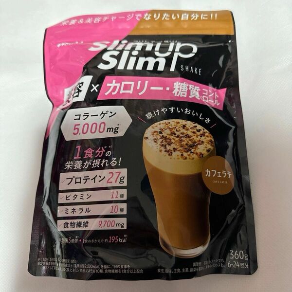 スリムアップスリム シェイク 360g アサヒグループ食品 ダイエットドリンク・スムージー 1袋 カフェラテ　