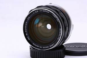 【極上品】 ミノルタ MINOLTA MC W.ROKKOR-SG 28mm F3.5 #12279