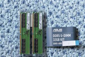 送料無料　中古メモリー　ASUS（サムソン製）　DDR5　32GB(16GB×2）①