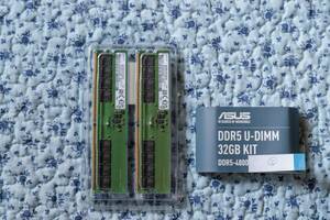送料無料　中古メモリー　ASUS（サムソン製）　DDR5　32GB(16GB×2）②