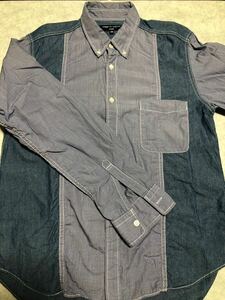 Comme Garson Om Switch Long -sleed Button Down Down рубашка