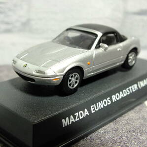 1/64 コナミ 絶版名車コレクション マツダ ユーノス ロードスター NA6 1989ｙ シルバーの画像2