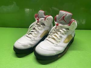 ◇売り切り◇　■NIKE　ナイキ　■AIR JORDAN 5 RETRO　エアジョーダン　レトロ　ホワイト　136027-100　28cm　WHT　メンズ　スニーカー