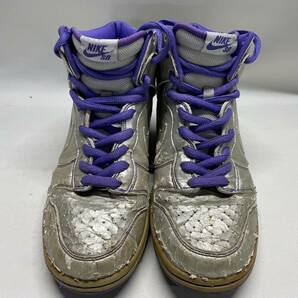 ☆ナイキ / NIKE☆ ダンク DUNK HIGH PREMIUM SB ダイナソージュニア/Dinosaur JR 313171-003 2006年 メタリックシルバー 27ｃｍ メンズの画像3