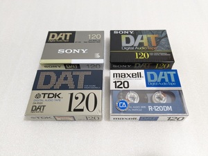 ■4本】DAT テープ 120分 TDK maxell SONY DA-R120N R-120DM DT-120RA DT-120RN Digital Audio Tape 未開封