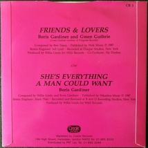 【Disco & Soul 7inch】Boris Gardiner & Gwen Guthrie / Friends & Lovers_画像2