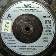 ☆FALCO/VIENNA CALLING the new 86 editmix1985‘a&m7INCH_画像2